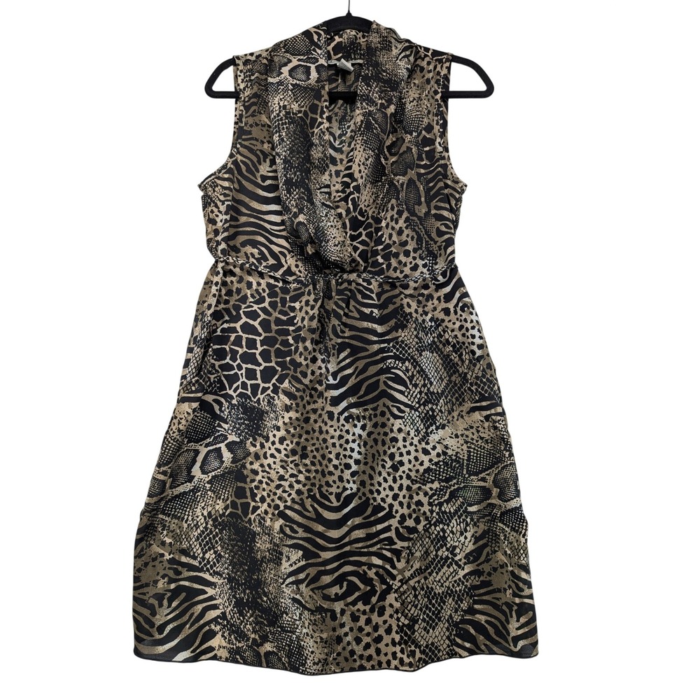 American Rag Cie Sleeveless Mixed Animal Print Midiβ Dress Women S